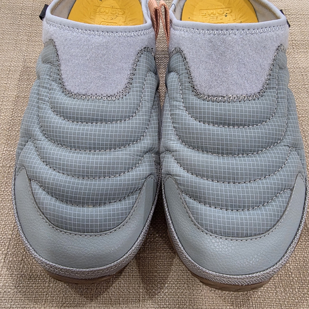 Teva Light Gray Quilted Clogs